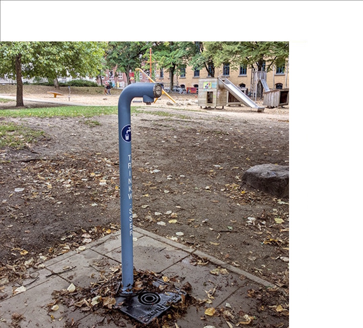 Die Trinkwassersäule ist endlich da