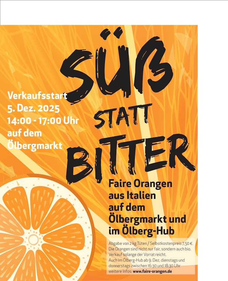 Süß statt bitter: Faire Orangen aus Italien